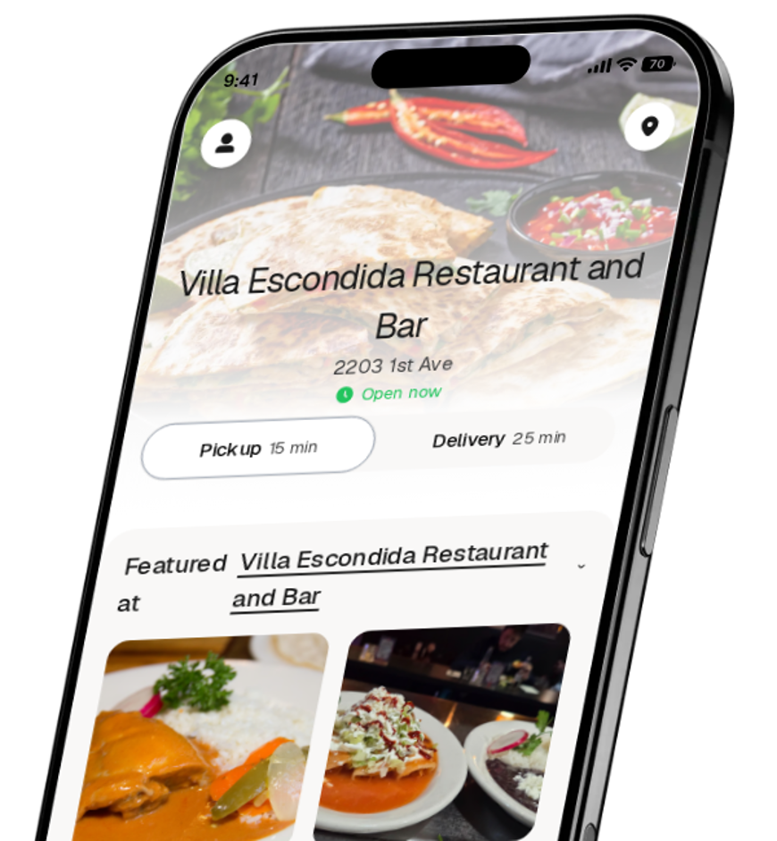 Villa Escondida Restaurant and Bar app preview