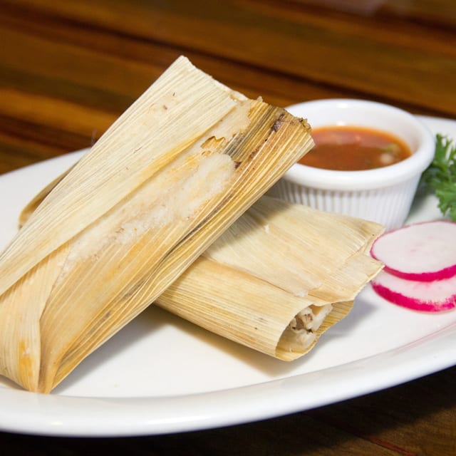 2 Tamales De Mole (Pork).